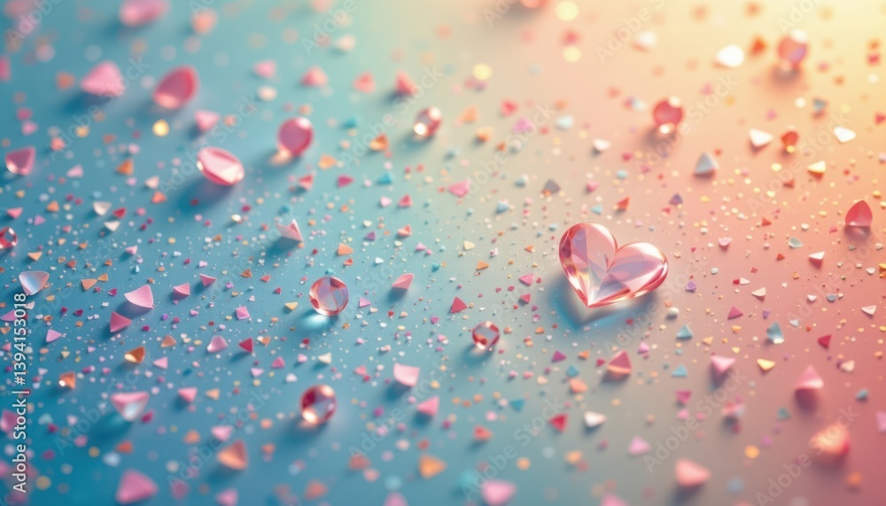 Poster an ethereal backdrop filled with delicate speckles of color very softly dispersed.