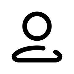 users dashed line icon