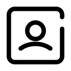 users dashed line icon