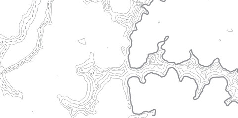 Abstract Seamless Topographic Pattern with Geometric Lines, Sea Map Discovery, and Mounted Landscape Area Design for a Modern Tech-Inspired Look on a White Background