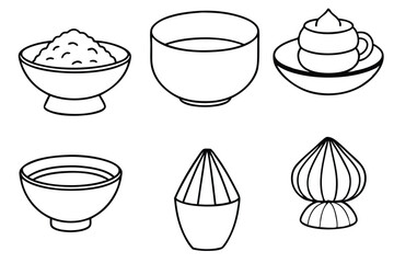Protein Shake Line Art Detailed Sketch for Nutritional Artwork  