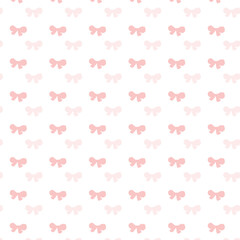 Pink coquette seamless vector pattern