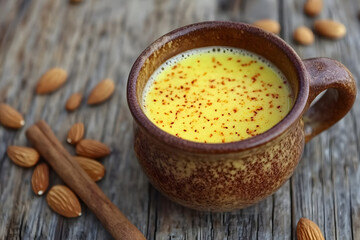 Golden Milk Recipe: Almond, Cinnamon, Spice