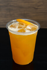 Fresh peach juice