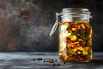 Preserved Mango Peppers in Oil Jar
