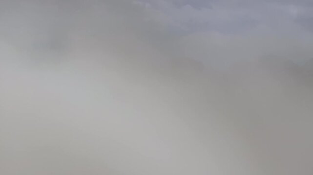Foggy Kackar Mountains in the Fog Drone Video, Kackar Mountains Plateau Ayder, Camlihemsin Rize, Turkiye (Turkey)