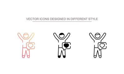 Passion Pioneer icon design with white background stock illustration