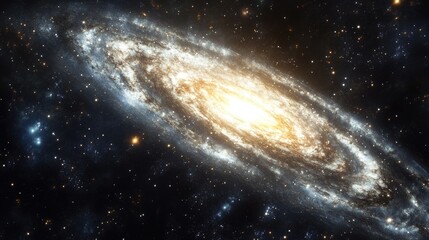 Spiral galaxy in deep space (2)