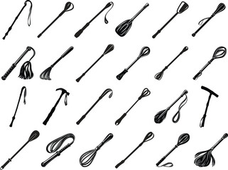 Naklejka premium Riding Crops Svg