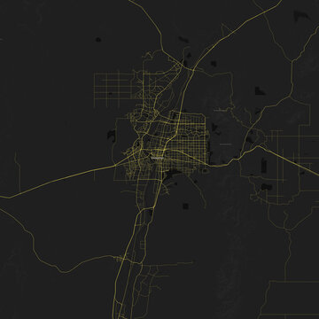 Albuquerque, New Mexico, United States Road Map 