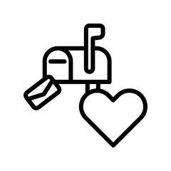 Mail box icon design template SVG