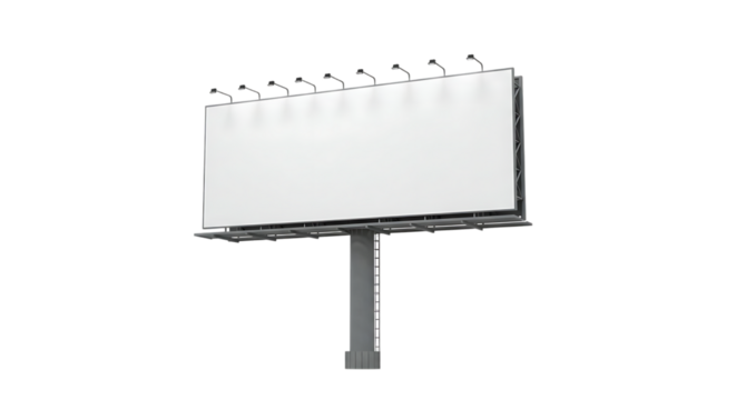 Blank Billboard: Ad Space Mockup