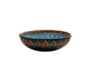 Decorative Ceramic Bowl: A stunning handcrafted ceramic bowl, adorned with intricate floral patterns and vibrant hues. A testament to artistic detail and cultural heritage.