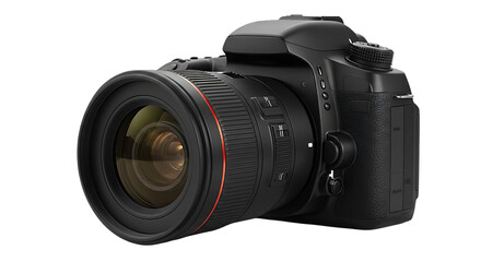 Fototapeta premium Black DSLR Camera Stock Photo