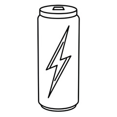 Vector illustration of an energy drink