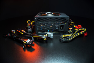 new powerful computer power supply and a set of reinforced wires with connectors