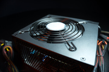 new powerful computer power supply and a set of reinforced wires with connectors