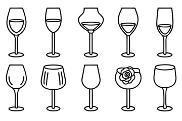 Ros Line Art Illustration Elegant Design for Art Projects  