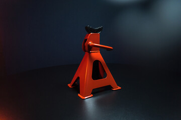 tuned new parts jack with stands red for lifting and repairing sports cars drift rally drag racing