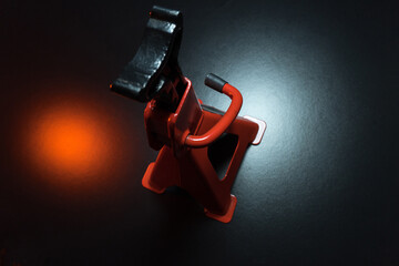 tuned new parts jack with stands red for lifting and repairing sports cars drift rally drag racing