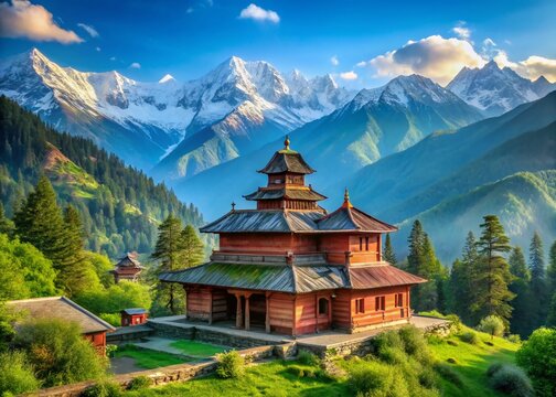 Majestic Tripura Sundari Temple in the Kullu Valley of Himachal Pradesh India A Scenic Himalayan Retreat