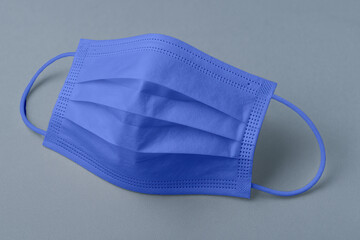 blue pastel  protective mask