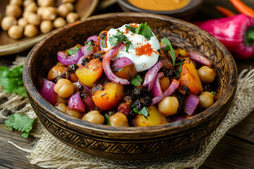 Spicy Chickpea Potato Bowl Recipe