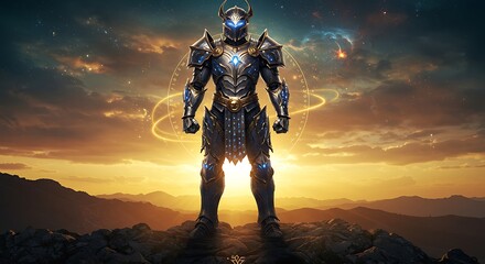 Majestic Knight: Guardian of the Golden Sunset