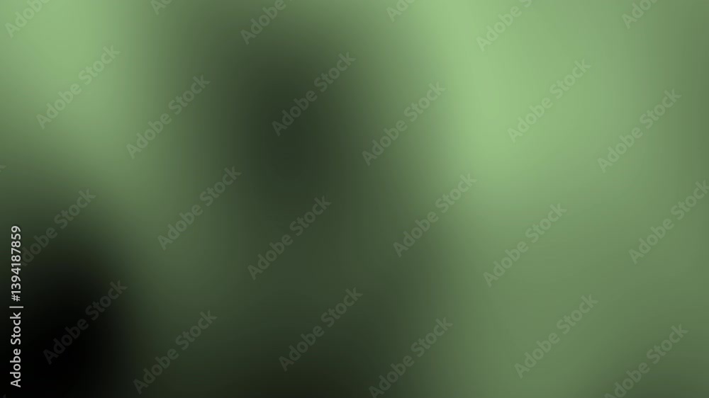 Poster a smooth, abstract gradient of green tones, creating a calming and serene visual effect with an orga