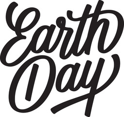 Earth Day Typography text design