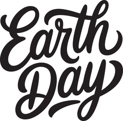 Earth Day Typography text design