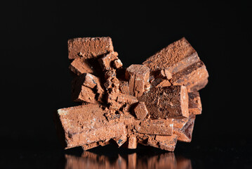 Aragonite crystal,  Tazuta, Morocco deposit. Microphotography with high magnification, photo scale...