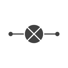 Indicator Lamp icon vector image. Suitable for mobile apps, web apps and print media.