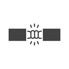 Wire Connection icon vector image. Suitable for mobile apps, web apps and print media.
