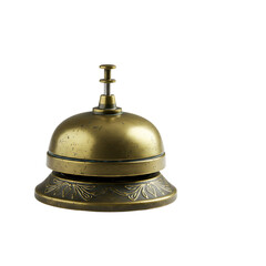 Antique Brass Hotel Bell: Service Bell Image