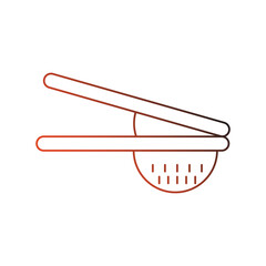 squeezer gradient outline icon with white background vector stock illustration