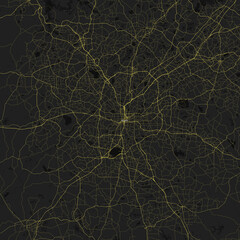Atlanta, Georgia, United States Road Map 