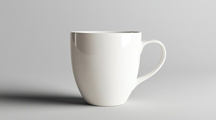 Coffee cup with large empty area on the side 