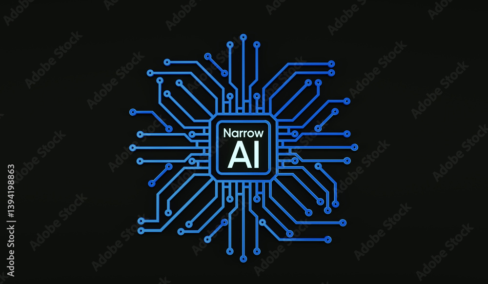 Poster computer circuit, technology, slm, small language model concept. 3d render