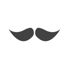 Moustache II icon vector image. Suitable for mobile apps, web apps and print media.
