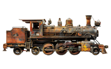 Old train on white background.png
