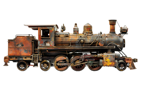 Old train on white background.png