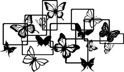 Laser Cut Butterfly Wall Art