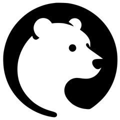 Bear symbol silhouette