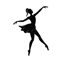 silhouette of a ballet dancer
