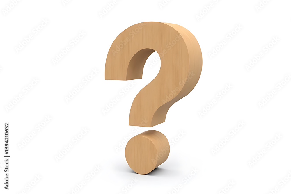 Poster exploring curiosity through question marks abstract concept digital art minimalist style