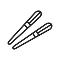 Obraz premium Chinese Sticks icon vector image. Suitable for mobile apps, web apps and print media.