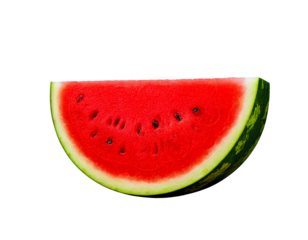 Juicy Watermelon Slice: Summer Fruit Background png generated ai