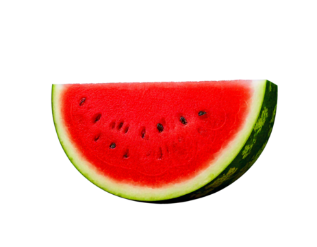 Juicy Watermelon Slice: Summer Fruit Background png generated ai
