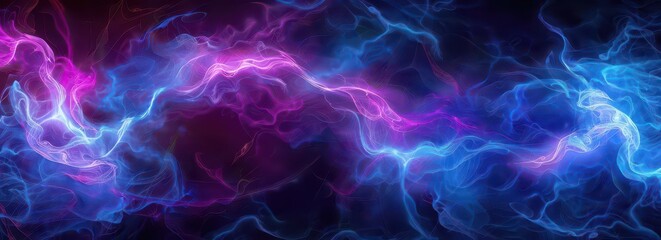Obraz premium Abstract digital artwork featuring vibrant swirling colors and light effects.